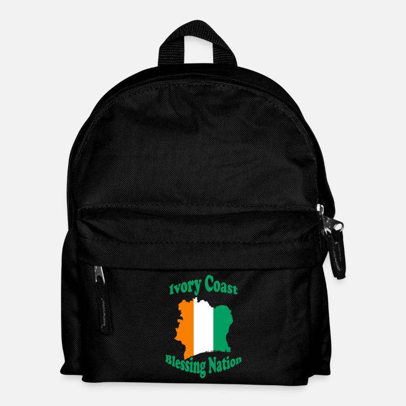 Côte D' Ivoire Nation bénie 👼 - Kids' Backpack - black