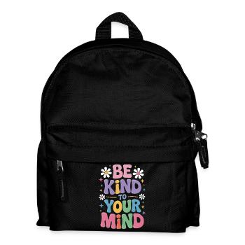 Psychische Gesundheit Mental Health - Kinder Rucksack - Schwarz - Vorne