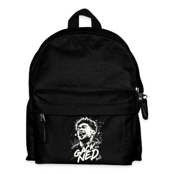 Mundart gack di ned au - Kinder Rucksack - Schwarz - Vorne