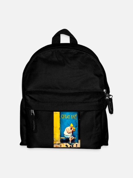 "Cheat Day" by van Gogh - Kids' Backpack - black