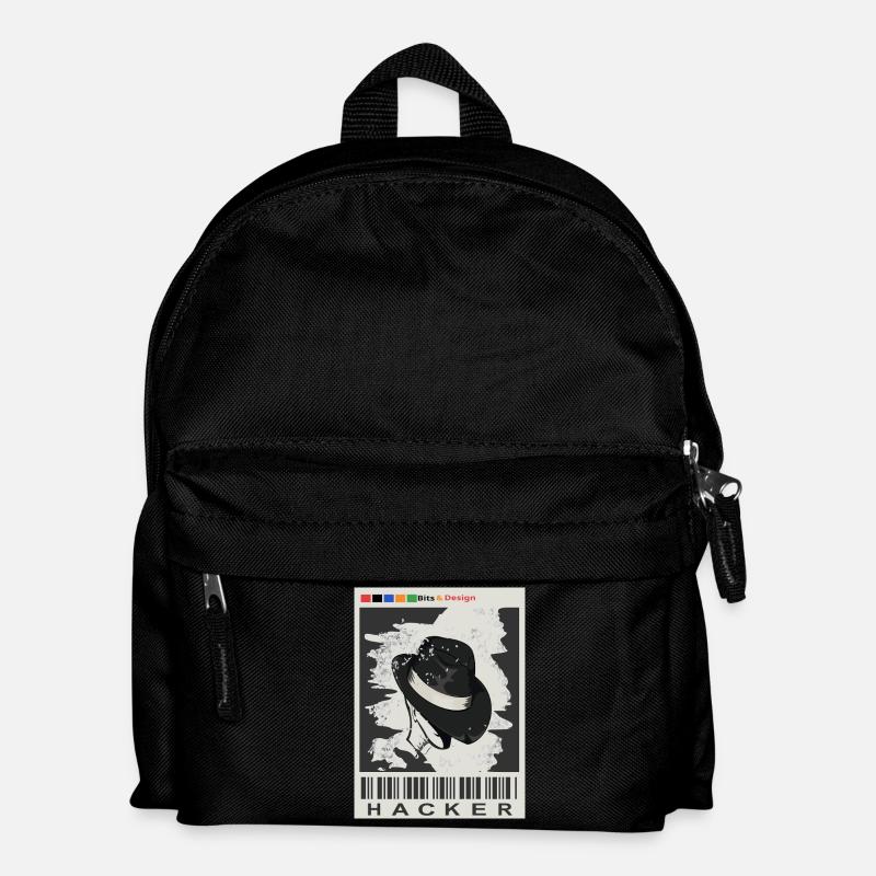 Hacker wanted - Kids' Backpack - black