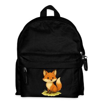 fuchs - Kinder Rucksack - Schwarz - Vorne