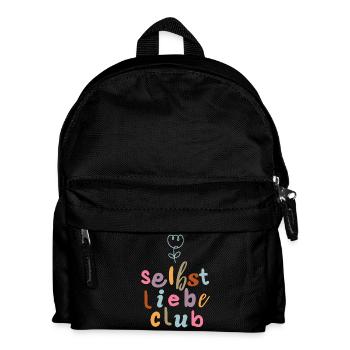 Selbstliebe Club - Aufblühen - Kinder Rucksack - Schwarz - Vorne