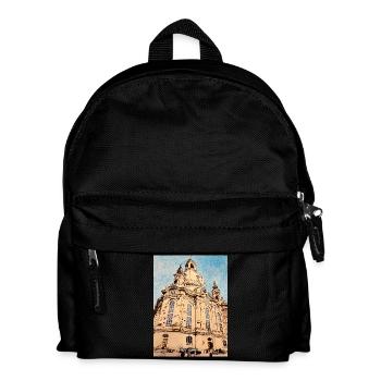 Église Notre-Dame de Dresde - Sac à dos Enfant - noir - Devant