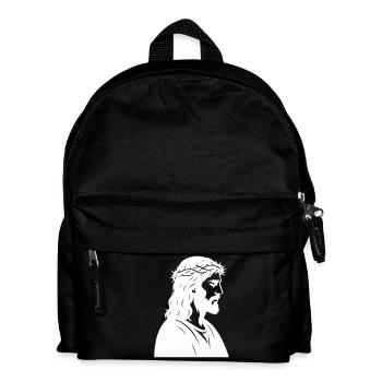 Jesus Christ Silhouette - Kids' Backpack - black - Front