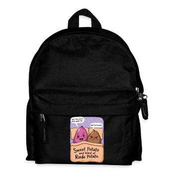 Sweet Potato and Kind of Rude Potato Duo - Kids' Backpack - black - Front