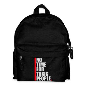 Pas de temps Personnes toxiques Limites Soins personnels Dire - Sac à dos Enfant - noir - Devant