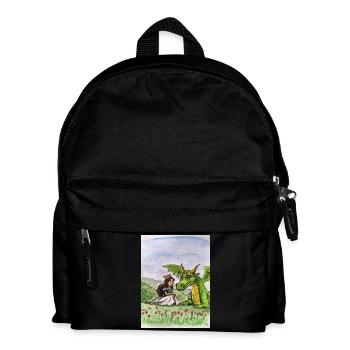 Princess and Dragon Meadow Bond - Kids' Backpack - black - Front
