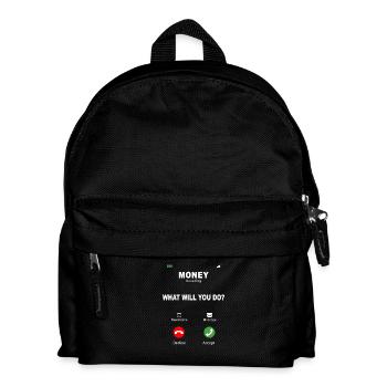 L’argent appelle – Conception des motivations - Sac à dos Enfant - noir - Devant