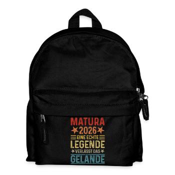 Matura 2026 Une légende quitte le site - Sac à dos Enfant - noir - Devant