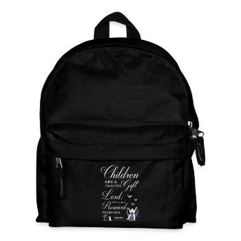 Children Are A Gift Bible Verse - Kids' Backpack - black - Front