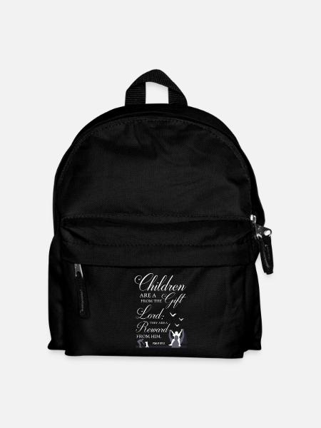 Children Are A Gift Bible Verse - Kids' Backpack - black