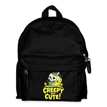 Creepy but Cute Skull Glow - Kids' Backpack - black - Front