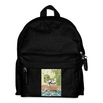 Kawaii Kampfkunst Gottesanbeterin - Kinder Rucksack - Schwarz - Vorne