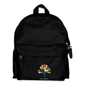 Auferstehung He is Risen Ostern Jesus - Kinder Rucksack - Schwarz - Vorne