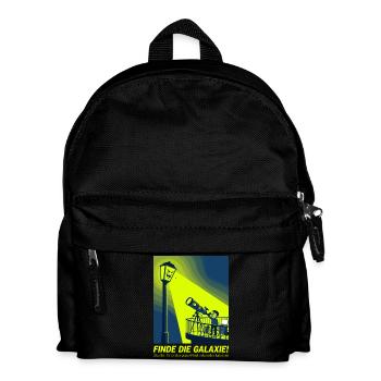 Lichtverschmutzung Astronomie Teleskop Humor Desig - Kinder Rucksack - Schwarz - Vorne