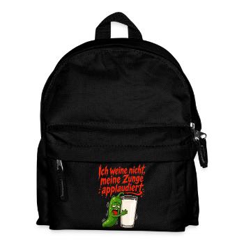 Chili Scharf Zunge Milch - Kinder Rucksack - Schwarz - Vorne