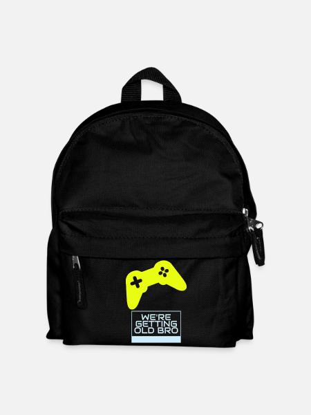 Gamer Nostalgia: We Grow Older - Kids' Backpack - black