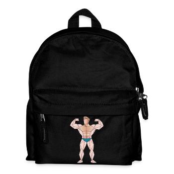 Conception de la géométrie de l’entraînement musculaire - Sac à dos Enfant - noir - Devant
