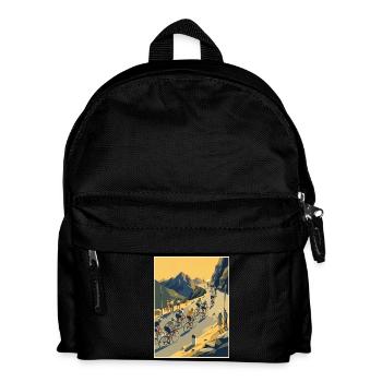 Ascension de la montagne — Souvenir du cyclisme - Sac à dos Enfant - noir - Devant