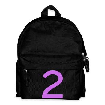 2 - Kinder Rucksack - Schwarz - Vorne