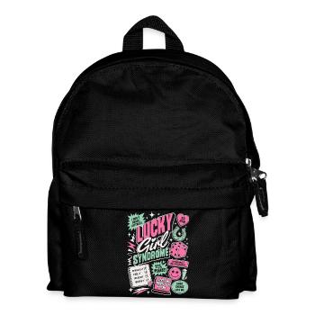 Lucky Girl Syndrome Motivation Design - Kinder Rucksack - Schwarz - Vorne