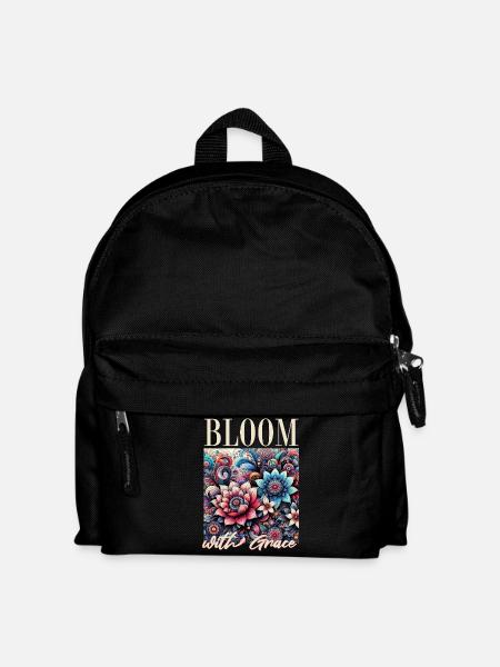 Bloom with Grace - Kids' Backpack - black