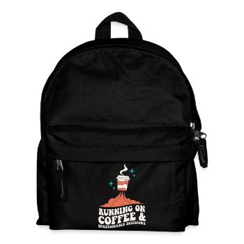 Coffee for questionable decisions - Kids' Backpack - black - Front