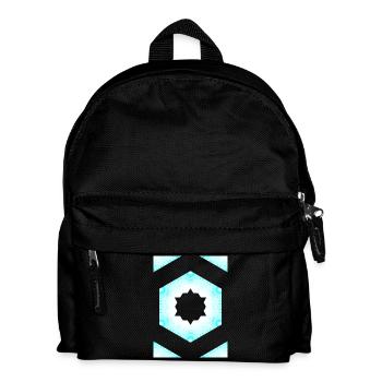Azur Kaleidoscope Star Pattern - Kids' Backpack - black - Front