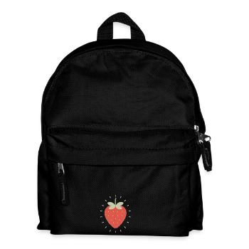 Radiant Strawberry Illustration - Kids' Backpack - black - Front
