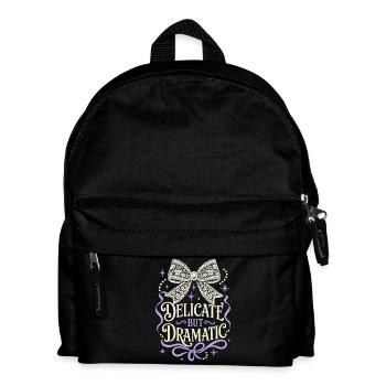Delicate But Dramatic Bow - Kids' Backpack - black - Front