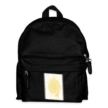 Yellow Spiral Solar Circle - Kids' Backpack - black - Front