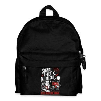 Signal After Midnight Radio Horror - Kids' Backpack - black - Front
