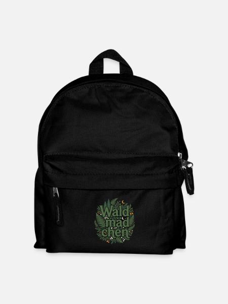 Waldmädchen - Kinder Rucksack - Schwarz