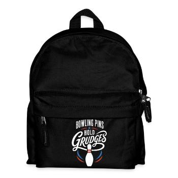Bowling Pins Hold Grudges - Kinder Rucksack - Schwarz - Vorne