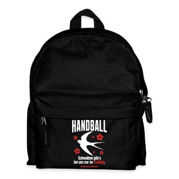 Schwalben gibt es nur im Frühling – Handball - Kinder Rucksack - Schwarz - Vorne