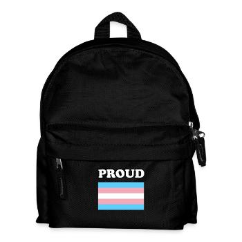 Trans Pride Drapeau de la transfierté - Sac à dos Enfant - noir - Devant