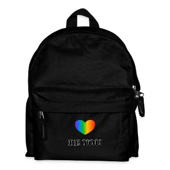 Be You LGBT Rainbow Heart Pride Month - Sac à dos Enfant - noir - Devant