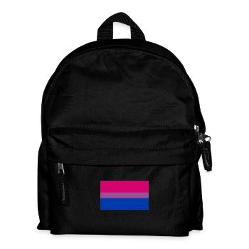 Bisexual flag - Kids' Backpack - black - Front