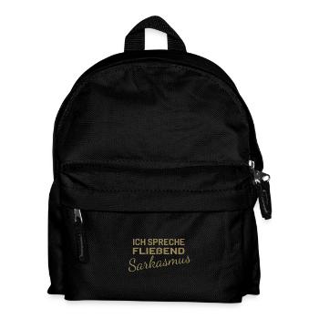 Ich spreche fließend Sarkasmus - Kinder Rucksack - Schwarz - Vorne