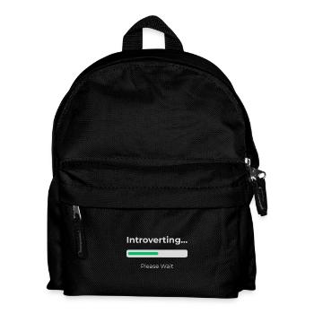 Introvert Loading - Kids' Backpack - black - Front