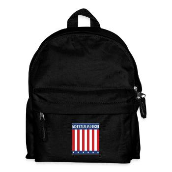 Keep Calm and Fight - Stay calm and fight! - Kids' Backpack - black - Front