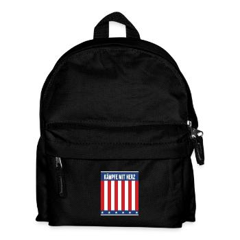 Fight with hearts - Kids' Backpack - black - Front