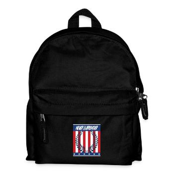 Never Surrender - Niemals aufgeben - Kinder Rucksack - Schwarz - Vorne
