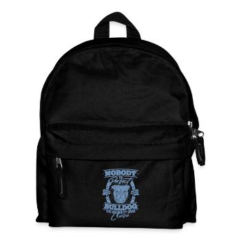Bulldogge Perfektion Hundeliebe - Kinder Rucksack - Schwarz - Vorne
