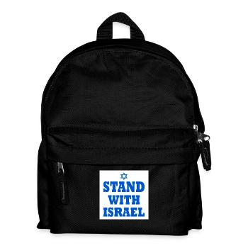 Stand with israel - Kinder Rucksack - Schwarz - Vorne