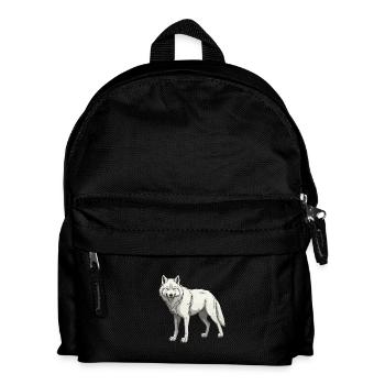 Wolf Animal - Kids' Backpack - black - Front