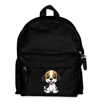 Beagle Hund Niedlich - Kinder Rucksack - Schwarz - Vorne