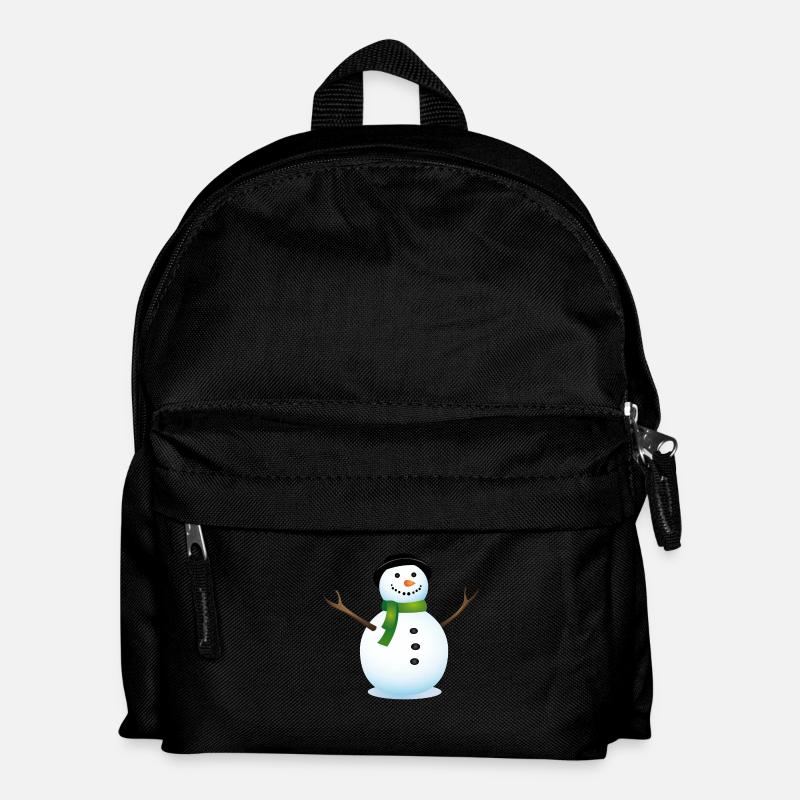 homme de neige - Sac à dos Enfant - noir