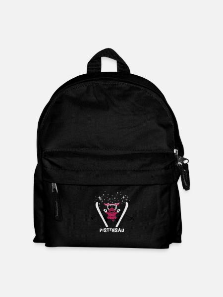 Pistensau Text 3C - Kinder Rucksack - Schwarz